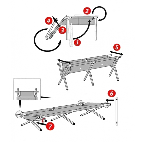 Військове ліжко до 140кг. Сталева посилена розкладачка., фото , изображение 5