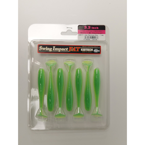 Силікон Keitech Swing Impact FAT 3.3" (7 шт/упак), колір:ea#16 cotton candy blue f, Довжина силікону: 3.3" (8.4 см), Колір силікону: ea#16 cotton candy blue f, фото , изображение 6