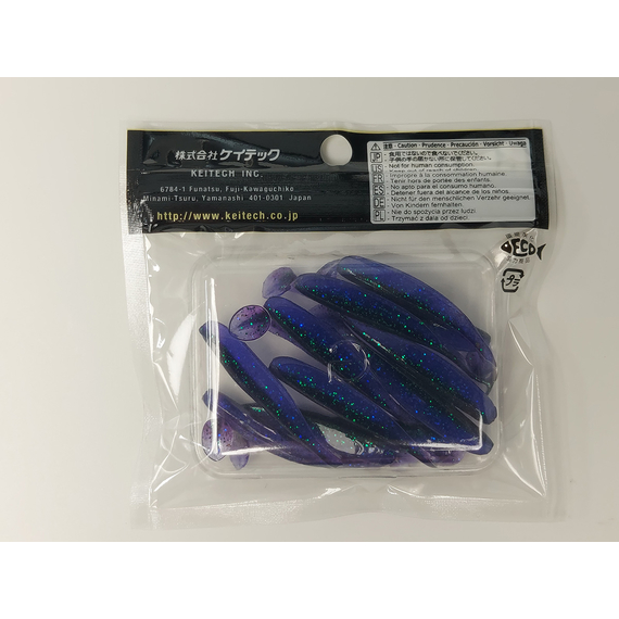 Силікон Keitech Easy Shiner 2" (12 шт/упак), колір:408 electric june bug, Довжина силікону: 2" (5.1 см), Колір силікону: 408 Electric June Bug, фото , изображение 10