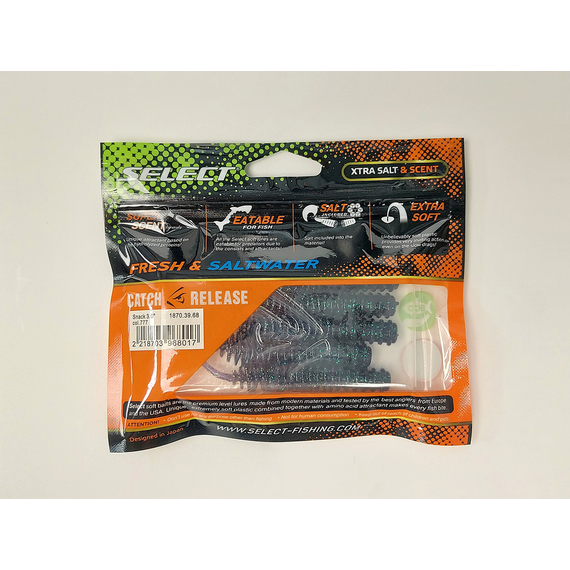 Силикон Select Snack 3.0" col.777 (5 шт/пак), Длина силикона: 3" (7.8 см), Расцветка силикона: 777, фото , изображение 4