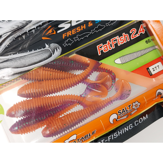 Силікон Select Fatfish 2.4" col.277 (6 шт/упак), Довжина силікону: 2.4" (6.1 см), Колір силікону: 277, фото , изображение 5