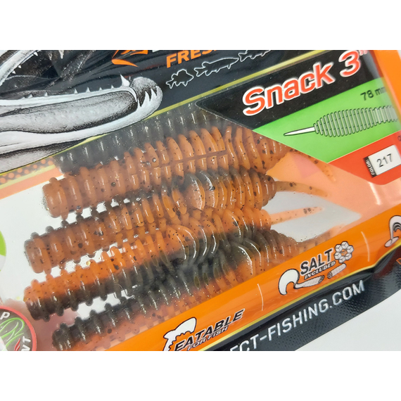 Силикон Select Snack 3.0" col.217 (5 шт/пак), Длина силикона: 3" (7.8 см), Расцветка силикона: 217, фото , изображение 4