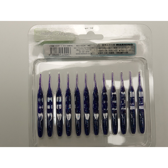 Силікон Keitech Sexy Impact 2.8" 12, колір:ea#04 violet, Довжина силікону: 2.8" (7.1 см), Колір силікону: EA#04 Violet, фото , изображение 5