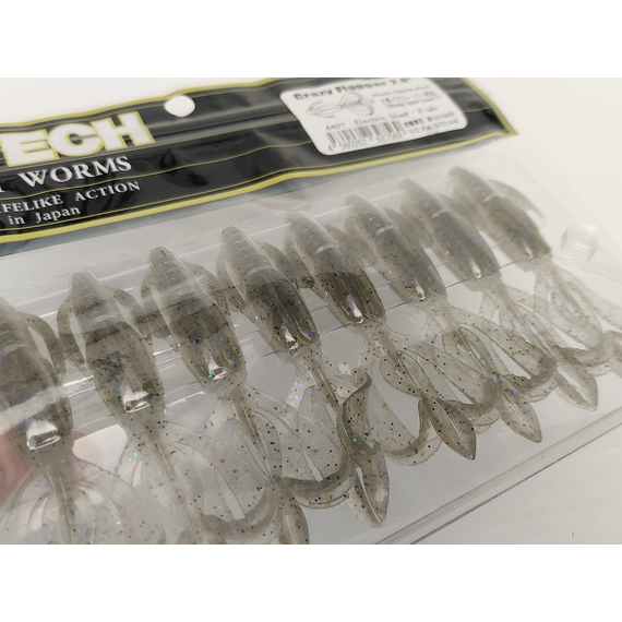 Силікон Keitech Crazy Flapper 2.8" (8 шт/уп), колір: 440 electric shad, Довжина силікону: 2.8" (7.1 см), Колір силікону: 440 Electric Shad, фото , изображение 8