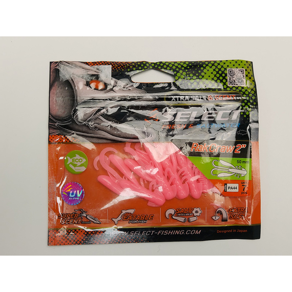 Силікон Select Rak Craw 2" col.PA44 (7 шт/упак), Довжина силікону: 2" (5.08 см), Колір силікону: PA44, фото , изображение 2