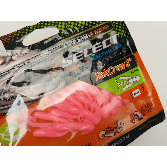 Силікон Select Rak Craw 2" col.PA44 (7 шт/упак), Довжина силікону: 2" (5.08 см), Колір силікону: PA44, фото , изображение 3