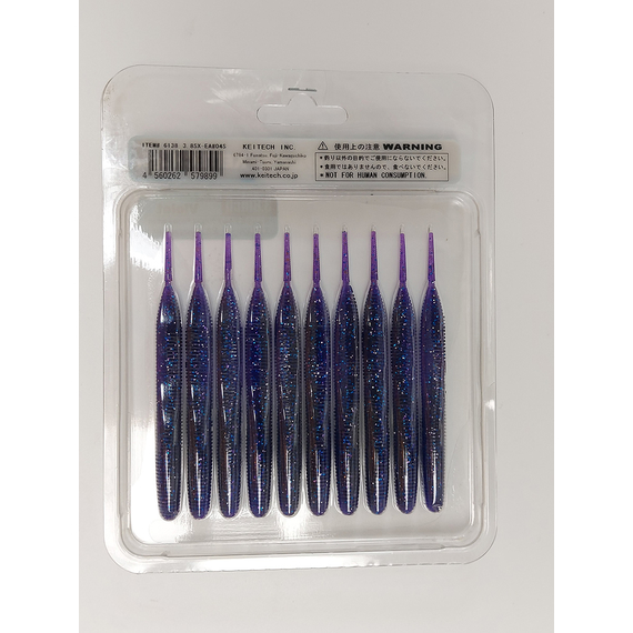 Силікон Keitech Sexy Impact 3.8" (10 шт/упак), колір:ea#04 violet, Довжина силікону: 3.8" (9.7 см), Колір силікону: EA#04 Violet, фото , изображение 5