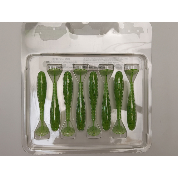 Силикон Keitech Swing Impact FAT 2.8" (8 шт/упак) цвет: 424 lime chartreuse, Длина силикона: 2.8" (7.1 см), Расцветка силикона: 424 Lime Chartreuse, фото , изображение 10