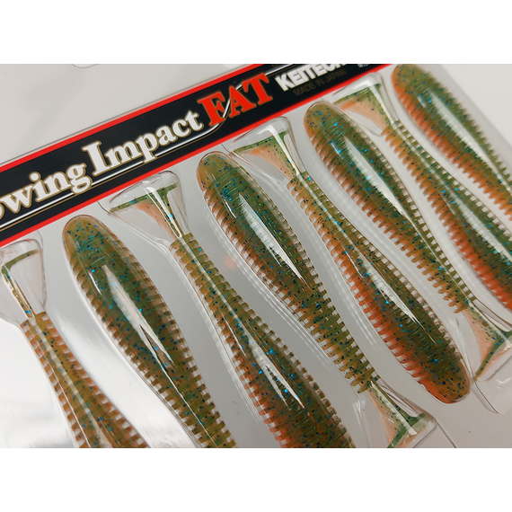 Силікон Keitech Swing Impact FAT 2.8" (8 шт/упак), колір:pal#11 rotten carrot, Довжина силікону: 2.8" (7.1 см), Колір силікону: PAL#11 Rotten Carrot, фото , изображение 7