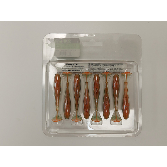 Силікон Keitech Swing Impact FAT 2.8" (8 шт/упак), колір:pal#11 rotten carrot, Довжина силікону: 2.8" (7.1 см), Колір силікону: PAL#11 Rotten Carrot, фото , изображение 8