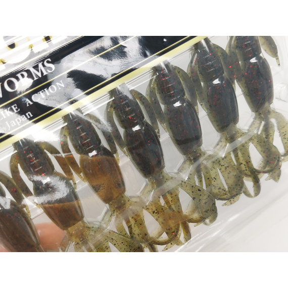 Силікон Keitech Crazy Flapper 3.6" (7 шт/упак), колір: 208 watermelon pp. red, Довжина силікону: 3.6" (9.1 см), Колір силікону: 208 Watermelon PP. Red, фото , изображение 9