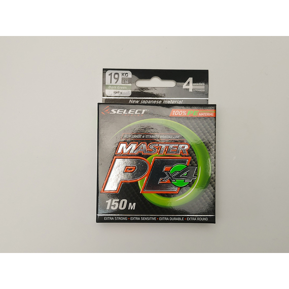 Шнур Select Master 150m 0.16мм 19кг темн.-зел., Диаметр: 0.16mm, Размотка: 150m, Выберите цвет: темно-зеленый, фото , изображение 9