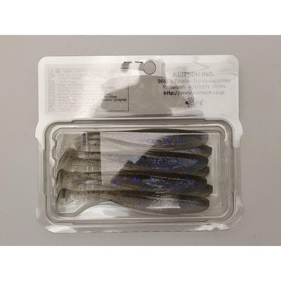 Силікон Keitech Easy Shiner 3.5" (7 шт/уп), колір:ea#15 grape chart red flk, Довжина силікону: 3.5" (8.9 см), Колір силікону: ea#15 grape chart red flk, фото , изображение 22