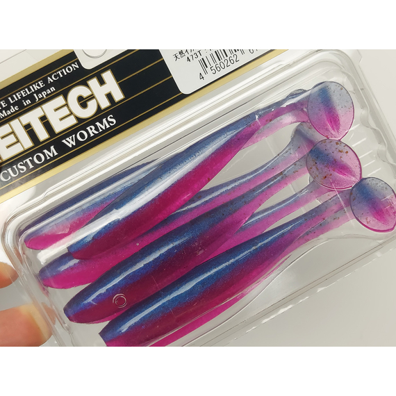 Силікон Keitech Easy Shiner 3.5" (7 шт/уп), колір:473 morning dawn, Довжина силікону: 3.5" (8.9 см), Колір силікону: 473 Morning Dawn, фото , изображение 8