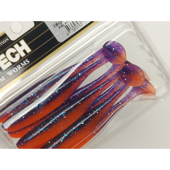 Силикон Keitech Easy Shiner 3.5" ц:pal#09 violet fire, Длина силикона: 3.5" (8.9 см), Расцветка силикона: PAL#09 Violet Fire, фото , изображение 11