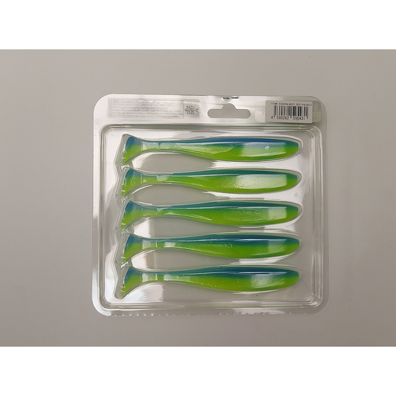 Силикон Keitech Easy Shiner 5" (5 шт/упак) ц:pal#03 ice chartreuse, Длина силикона: 5" (12.7 см), Расцветка силикона: PAL#03 Ice Chartreuse, фото , изображение 5