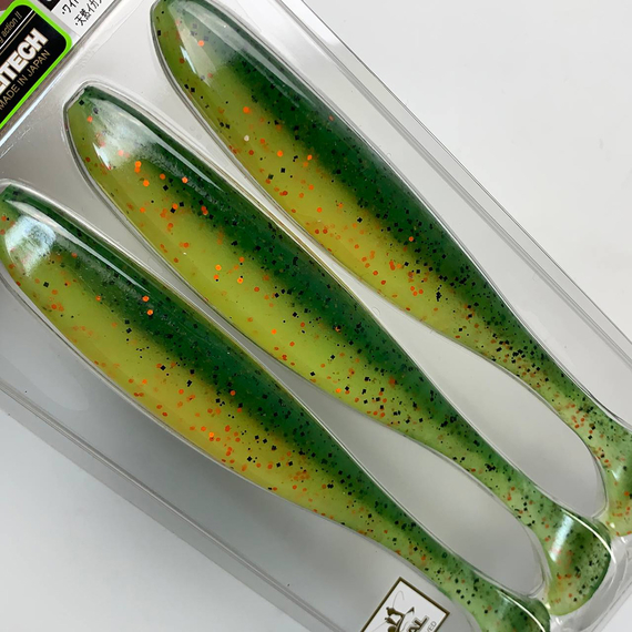 Силікон Keitech Easy Shiner 6.5" (3 шт/упак), колір:ea#05 hot fire tiger, Довжина силікону: 6.5" (16.5 см), Колір силікону: EA#05 Hot Fire Tiger, фото , изображение 13