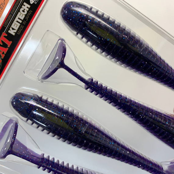 Силікон Keitech Swing Impact FAT 5.8" (4 шт/упак), колір:ea#04 violet, Довжина силікону: 5.8" (14.7 см), Колір силікону: EA#04 Violet, фото , изображение 5