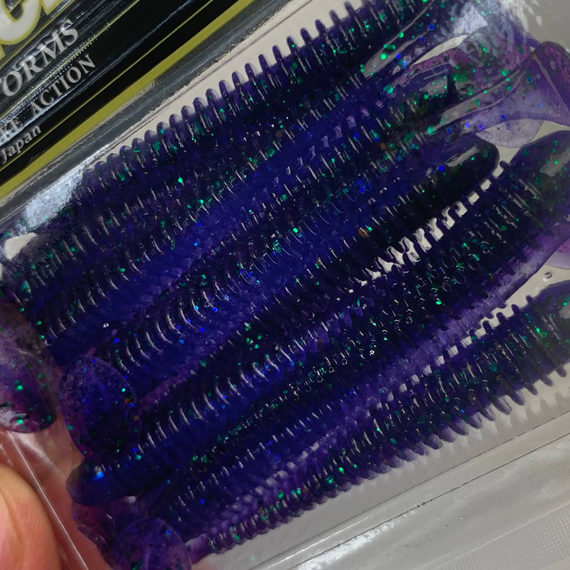 Силикон Keitech Swing Impact 3.5" (8 шт/упак) ц:408 electric june bug, Длина силикона: 3.5" (8.9 см), Расцветка силикона: 408 Electric June Bug, фото , изображение 7