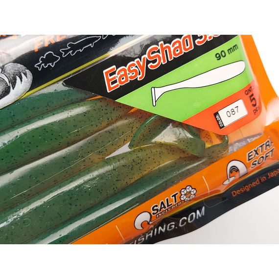 Силикон Select Easy Shad 3.5" col.087 (5 шт/упак), Длина силикона: 3.5" (8.89 см), Расцветка силикона: 087, фото , изображение 10