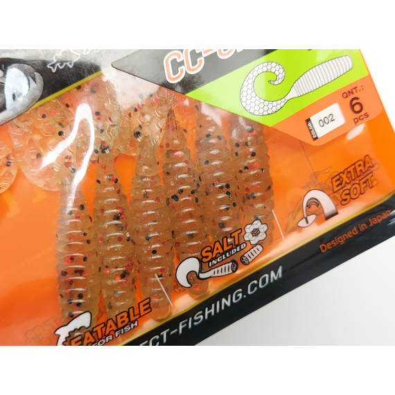 Силікон Select CC-Grub 3.5" col.002 (6 шт/упак), Довжина силікону: 3.5" (8.89 см), Колір силікону: 002, фото , изображение 3