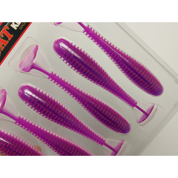 Силікон Keitech Swing Impact FAT 3.8" (6 шт/упак), колір:pal#14 glamorous pink, Довжина силікону: 3.8" (9.7 см), Колір силікону: PAL#14 Glamorous Pink, фото , изображение 5