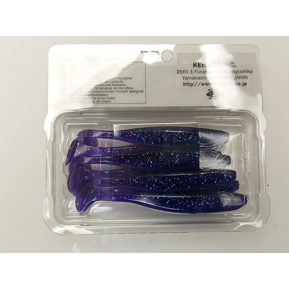 Силікон Keitech Easy Shiner 4" (7 шт/упак), колір:ea#04 violet, Довжина силікону: 4" (10.2 см), Колір силікону: EA#04 Violet, фото , изображение 8