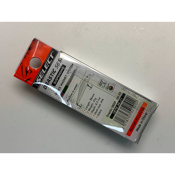 Воблер Select Drastic 56SP 3.1g col.03 (0.7-1m), Цвет воблера: col.03, фото , изображение 13