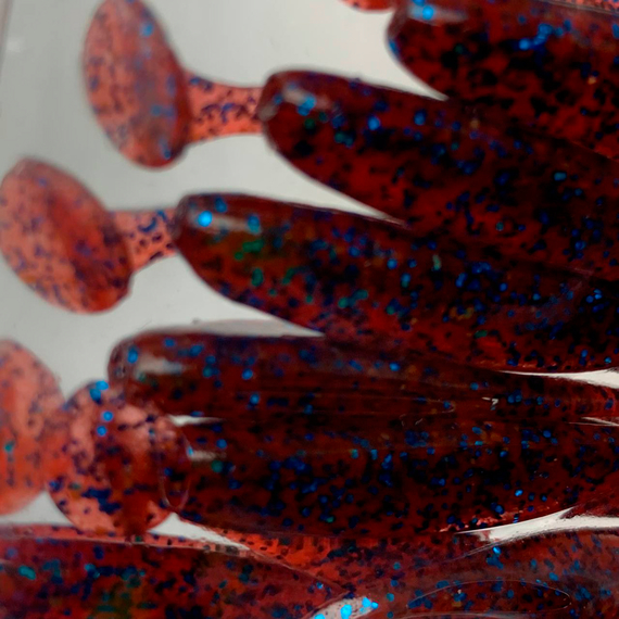 Силікон Keitech Easy Shiner 2" (12 шт/упак), колір:ea#03 grape, Довжина силікону: 2" (5.1 см), Колір силікону: EA#03 Grape, фото , изображение 4