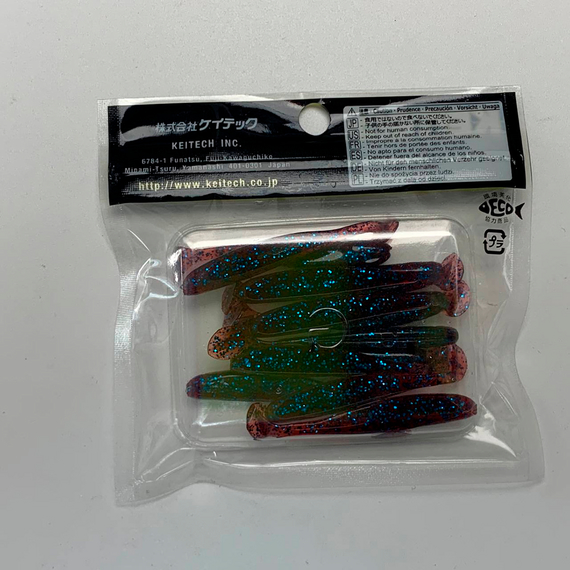 Силікон Keitech Easy Shiner 2" (12 шт/упак), колір:ea#03 grape, Довжина силікону: 2" (5.1 см), Колір силікону: EA#03 Grape, фото , изображение 6