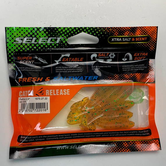 Силікон Select Fatfish 2.4" col.006 (6 шт/упак), Довжина силікону: 2.4" (6.1 см), Колір силікону: 006, фото , изображение 12