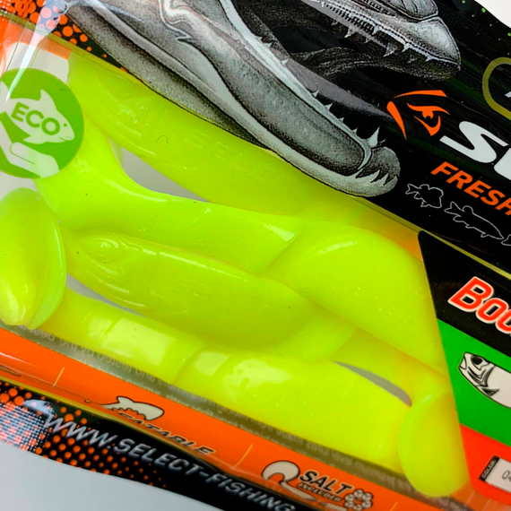 Силикон Select Boozer 3.3" col.045 (4 шт/упак), Длина силикона: 3.3" (8.38 см), Расцветка силикона: 045, фото , изображение 5