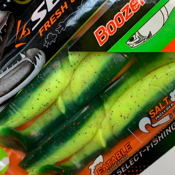 Силікон Select Boozer 3.3" col.203 (4 шт/упак), Довжина силікону: 3.3" (8.38 см), Колір силікону: 203, фото , изображение 14