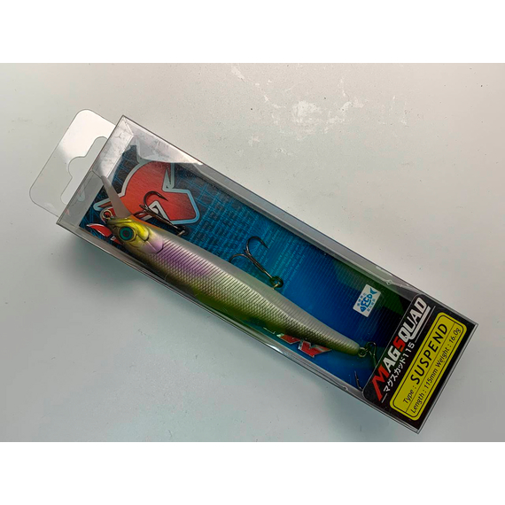 Воблер Jackall MagSquad 115SP 115mm 16.0g Mat Shad, Розмір/Вага: 115мм/16г, Колір воблера: Mat Shad, фото , изображение 3