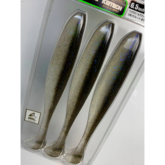 Силикон Keitech Easy Shiner 6.5" (3 шт/уп) ц:440 electric shad, Длина силикона: 6.5" (16.5 см), Расцветка силикона: 440 Electric Shad, фото , изображение 11