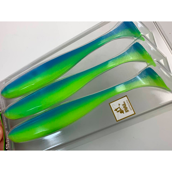 Силикон Keitech Easy Shiner 6.5" (3 шт/упак) ц:pal#03 ice chartreuse, Длина силикона: 6.5" (16.5 см), Расцветка силикона: PAL#03 Ice Chartreuse, фото , изображение 8