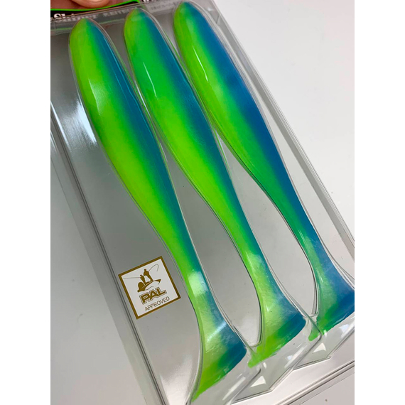 Силикон Keitech Easy Shiner 6.5" (3 шт/упак) ц:pal#03 ice chartreuse, Длина силикона: 6.5" (16.5 см), Расцветка силикона: PAL#03 Ice Chartreuse, фото , изображение 12