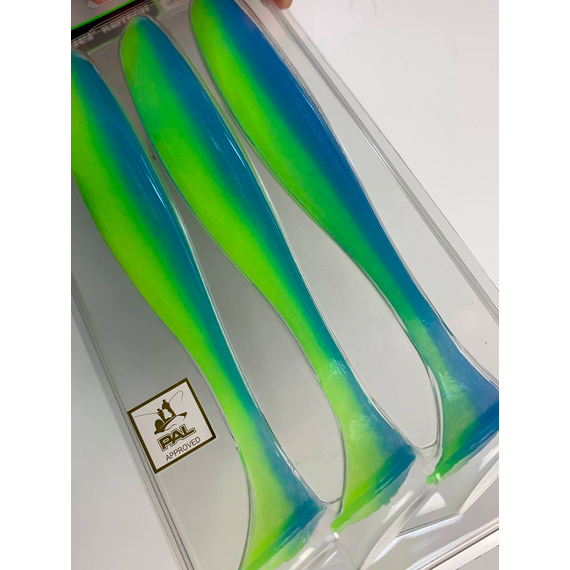 Силикон Keitech Easy Shiner 6.5" (3 шт/упак) ц:pal#03 ice chartreuse, Длина силикона: 6.5" (16.5 см), Расцветка силикона: PAL#03 Ice Chartreuse, фото , изображение 14
