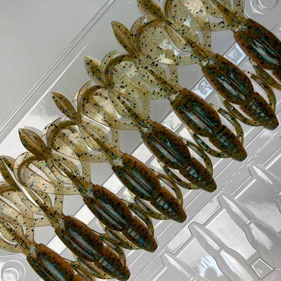 Силікон Keitech Crazy Flapper 2.8" (8 шт/упак), колір: 403 green weenie blue, Довжина силікону: 2.8" (7.1 см), Колір силікону: 403 Green Weenie Blue, фото , изображение 13