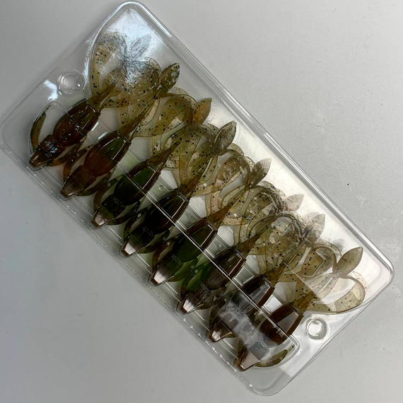 Силікон Keitech Crazy Flapper 2.8" (8 шт/упак), колір: 403 green weenie blue, Довжина силікону: 2.8" (7.1 см), Колір силікону: 403 Green Weenie Blue, фото , изображение 12