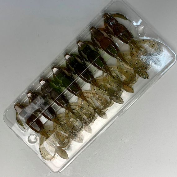 Силікон Keitech Crazy Flapper 2.8" (8 шт/упак), колір: 403 green weenie blue, Довжина силікону: 2.8" (7.1 см), Колір силікону: 403 Green Weenie Blue, фото , изображение 14