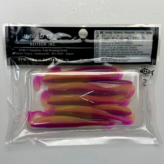 Силікон Keitech Easy Shiner 3" (10 шт/упак), колір:pal#12 grape shad, Довжина силікону: 3" (7.6 см), Колір силікону: PAL#12 Grape Shad, фото , изображение 9