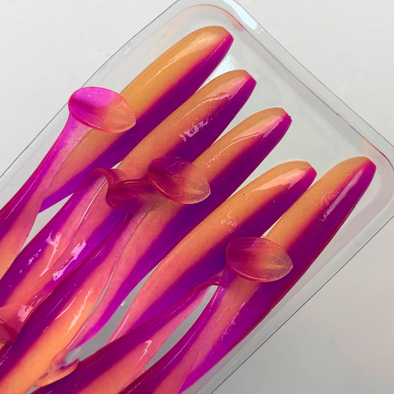 Силікон Keitech Easy Shiner 3" (10 шт/упак), колір:pal#12 grape shad, Довжина силікону: 3" (7.6 см), Колір силікону: PAL#12 Grape Shad, фото , изображение 11