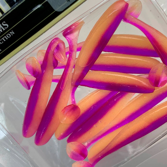 Силікон Keitech Easy Shiner 2" (12 шт/упак), колір:pal#12 grape shad, Довжина силікону: 2" (5.1 см), Колір силікону: PAL#12 Grape Shad, фото , изображение 9