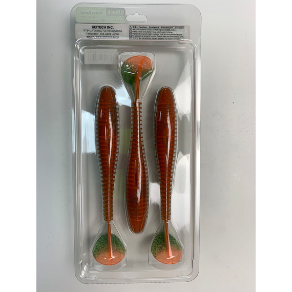 Силікон Keitech Swing Impact FAT 6.8" (3 шт/уп), колір:pal#11 rotten carrot, Довжина силікону: 6.8" (17.3 см), Колір силікону: PAL#11 Rotten Carrot, фото , изображение 16