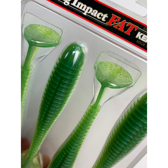 Силікон Keitech Swing Impact FAT 5.8" (4 шт/упак), колір:424 lime chartreuse, Довжина силікону: 5.8" (14.7 см), Колір силікону: 424 Lime Chartreuse, фото , изображение 11