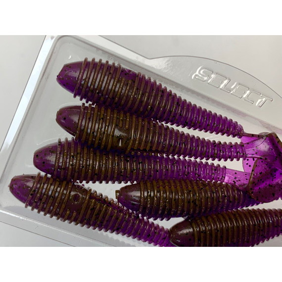 Силікон Select Fatfish 3" col.888 (6 шт/упак), Довжина силікону: 3" (7.62 см), Колір силікону: 888, фото , изображение 6