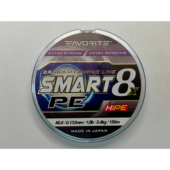 Шнур Favorite Smart PE 8x 150м (sky blue) #0.6/0.132mm 9lb/5.4kg, Діаметр: #0.6/0.132mm, Колір: голубой, фото , изображение 5