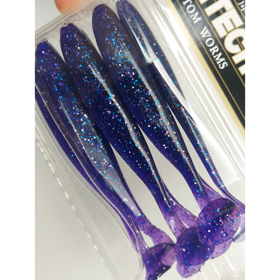 Силікон Keitech Easy Shiner 4" (7 шт/упак), колір:ea#04 violet, Довжина силікону: 4" (10.2 см), Колір силікону: EA#04 Violet, фото , изображение 14