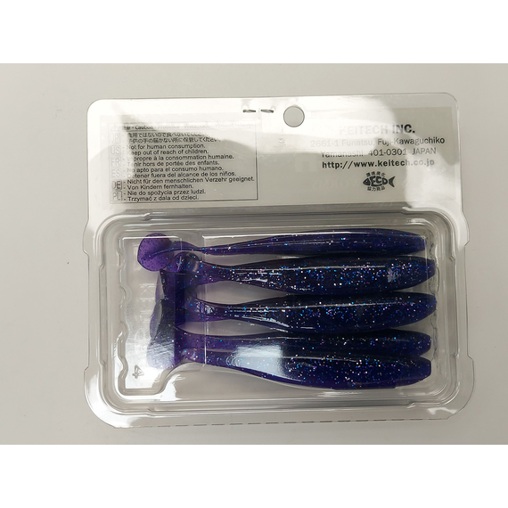 Силікон Keitech Easy Shiner 4" (7 шт/упак), колір:ea#04 violet, Довжина силікону: 4" (10.2 см), Колір силікону: EA#04 Violet, фото , изображение 15